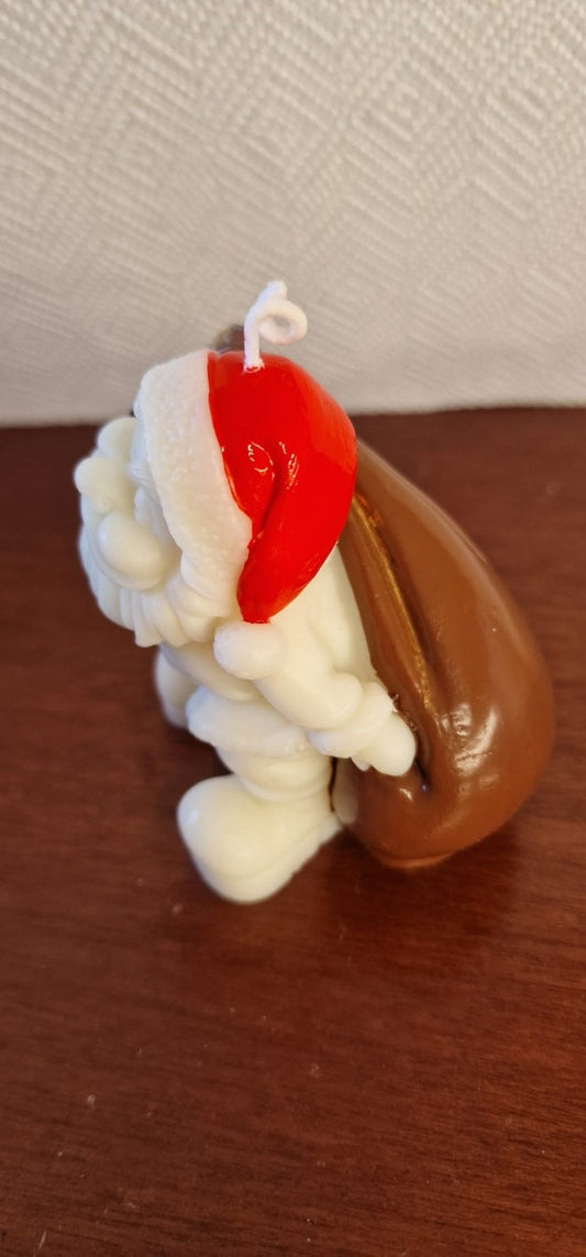 Babbo Natale con Sacco in spalla. Stampo in silicone anche per candele