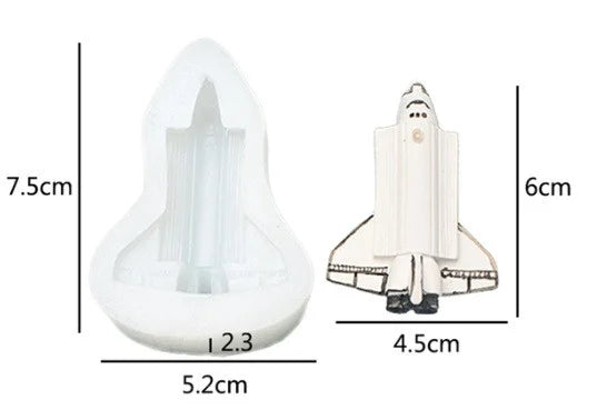 Astronauta Shuttle nello Spazio. Set di 3 Stampi in silicone