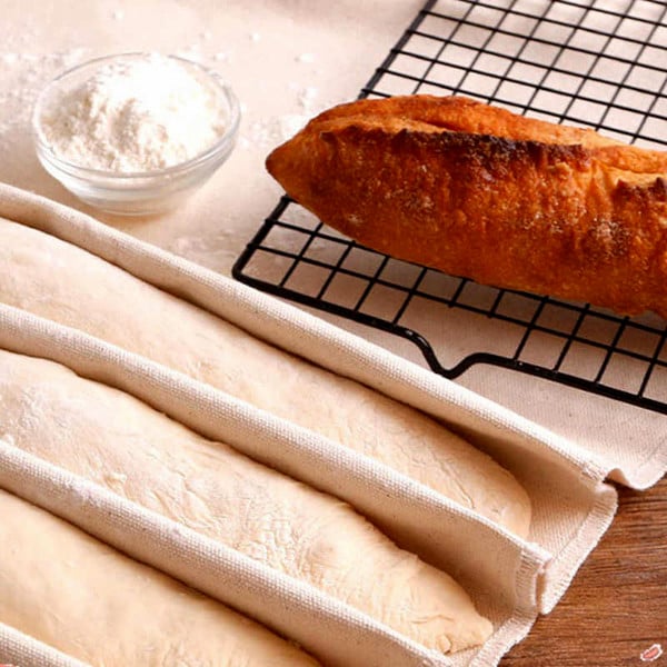 Telo di Lino 100% per Lievitazione. Panno 36 x 45 cm