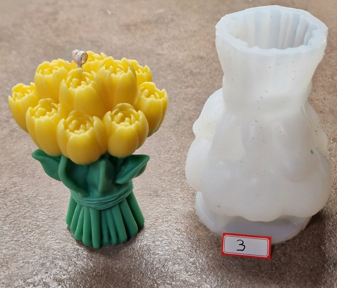 Bouquet Tulipani 3. Stampo in silicone anche per Candele