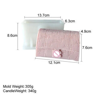 Stampo MEDIUM Borsetta BALENCIAGA di 13.7 cm. Stampo in silicone anche per Candele