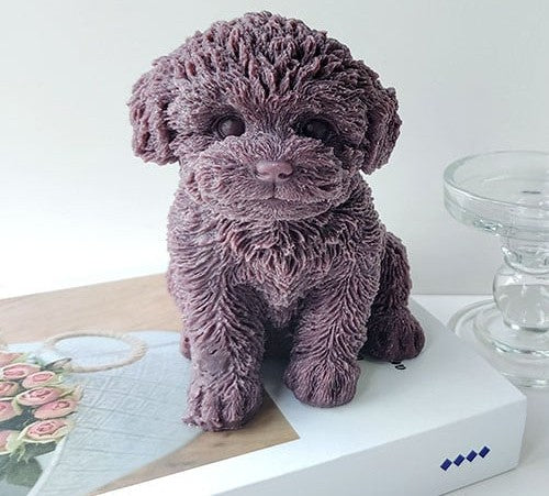 Grande Cagnolino a cuccia. Stampo Cane in silicone anche per Candele