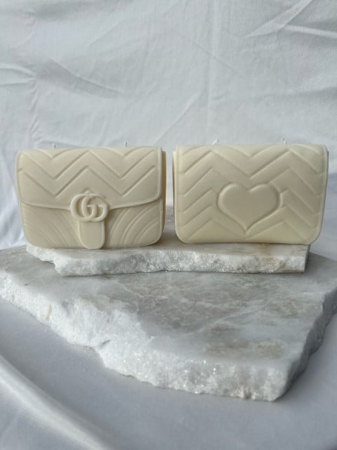 Stampo LARGE Borsetta Gucci classica di 14 cm. Stampo in silicone anche per Candele