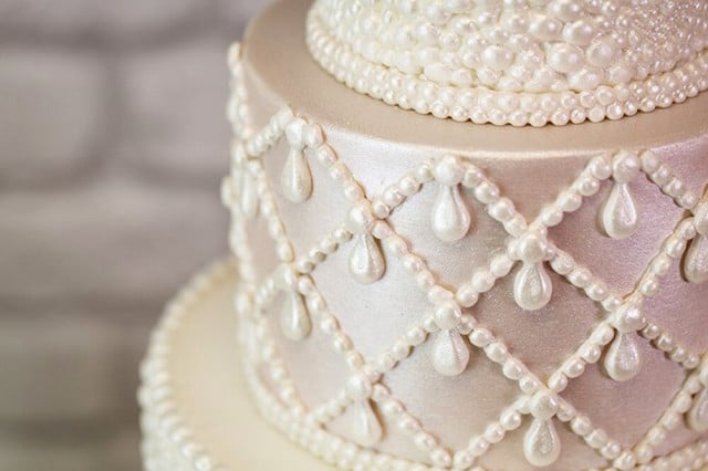 Bellissimo Bordo Collana di Perle anche a goccia di 22 cm. Stampo in silicone