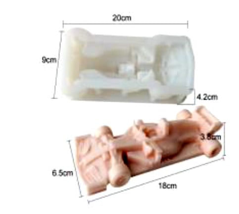 Red Bull Ferrari Formula 1 di 18 cm. Stampo in silicone anche per Candele