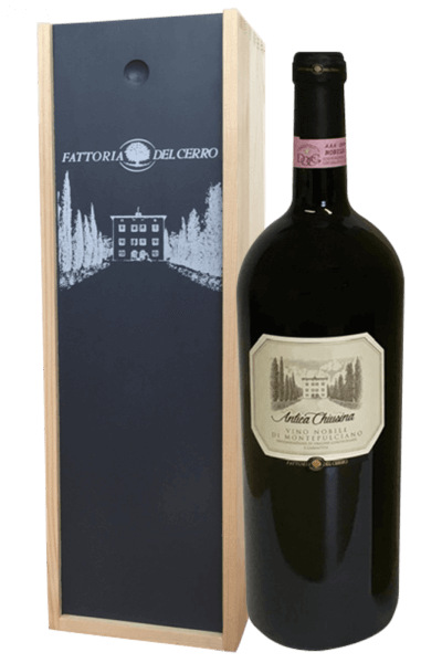 Magnum Vino Nobile Di Montepulciano Antica Chiusina Fattoria Del Cerro 2014 (Cassetta in Legno)