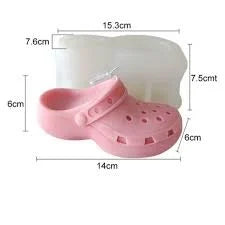 Sandalo Crocs di 14 cm. Stampo in silicone anche per Candele