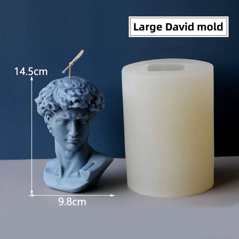 David di Donatello Small e Large. Stampo in silicone anche per Candele e Saponi