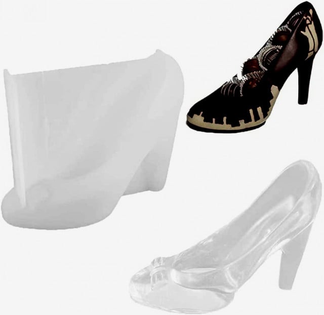 Scarpa con tacco di 13.5 cm. Stampo in silicone anche per Candele
