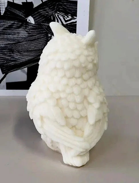 Gufo di 13.5 cm. Stampo in silicone anche per Candele