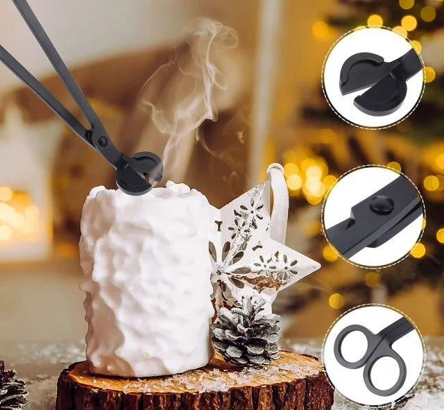 Set di 3 strumenti per il Taglio, il Riposizionamento e lo Spegnimento degli stoppini. Strumento per Candele