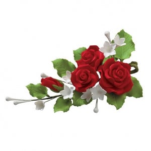 Gum Paste Rossa 300 gr. per Fiori. Decorina Vip