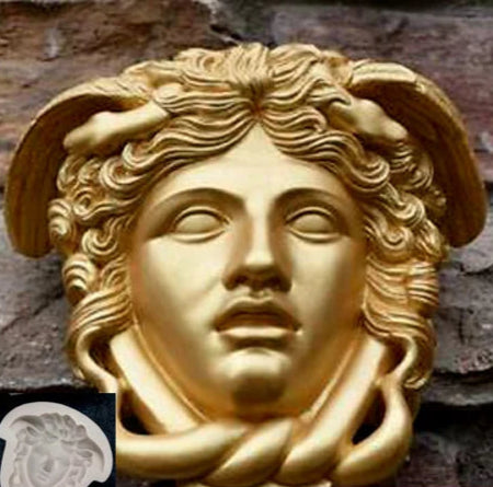 Medusa Logo Versace 12.5 cm. Stampo in silicone anche per Candele