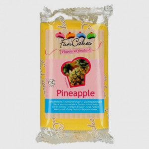Aromatizzata al ANANAS senza alcool. Pasta di zucchero FunCakes. 250 gr.Senza Glutine