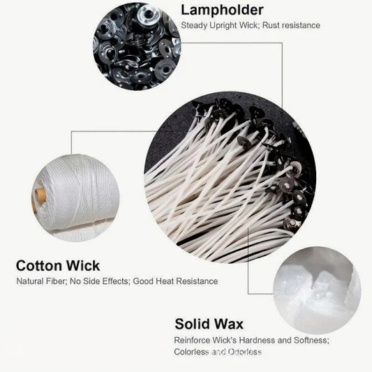 Stoppini in Cotone Cerato per Candele