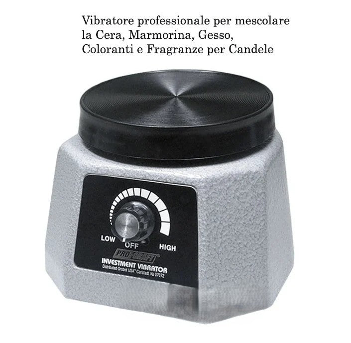 Vibratore professionale per mescolare la Cera, Marmorina, Gesso e Coloranti per Candele
