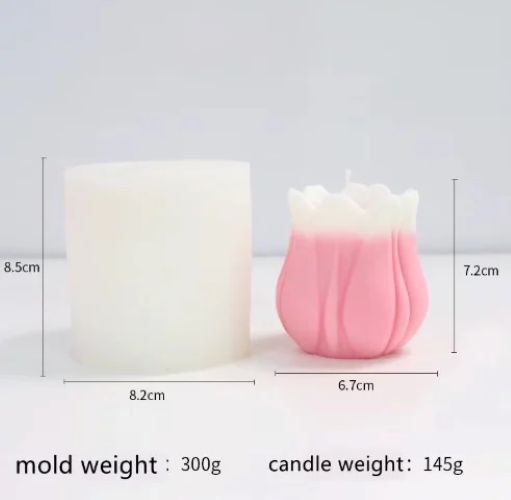 Tulipano di 7.2 cm. Stampo in silicone anche per Candele