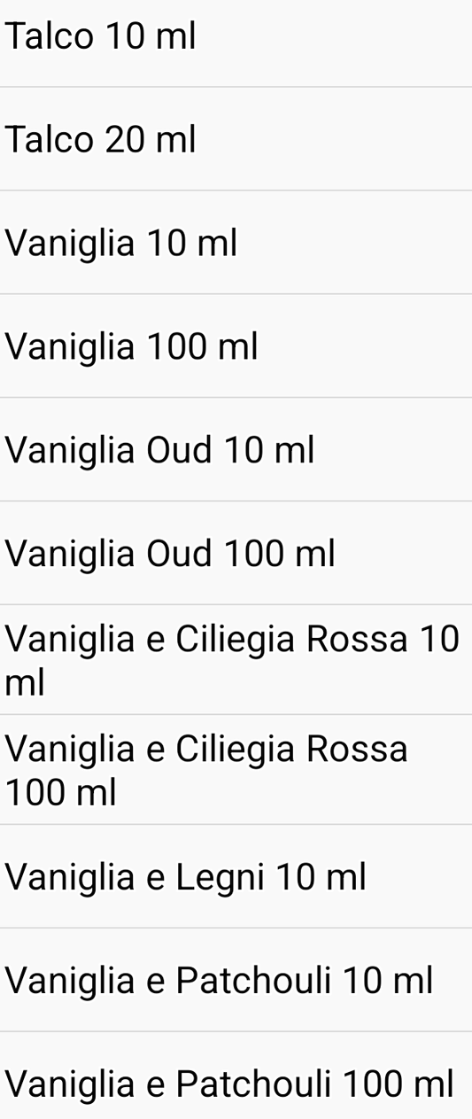 Fragranze per Candele 10 - 20 - 50 - 100 ml