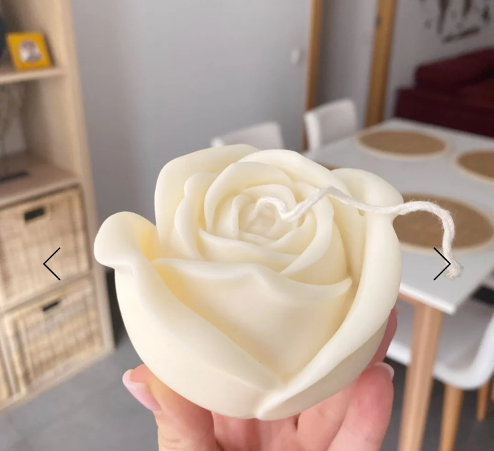 Grande Bocciolo Rosa di 12 cm. Stampo in silicone anche per Candele