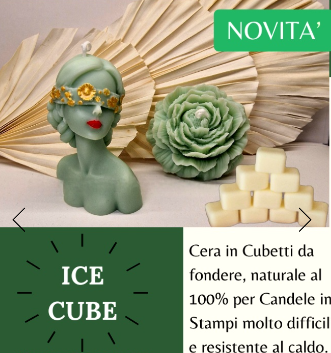 Ice Cube. Cera Naturale per Stampi difficili e resistente al Caldo