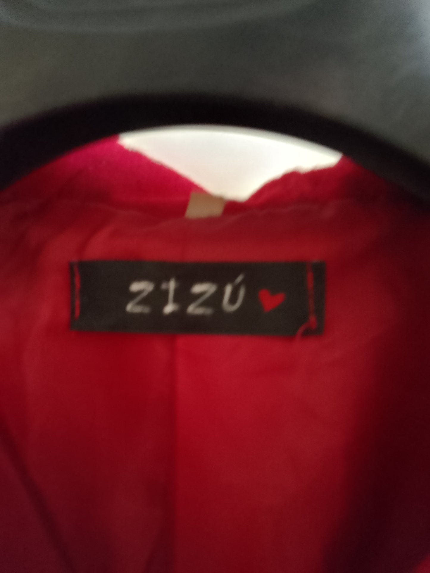 cappotto donna Rosso. Misto Lana-viscosa. Elegante. Taglia L