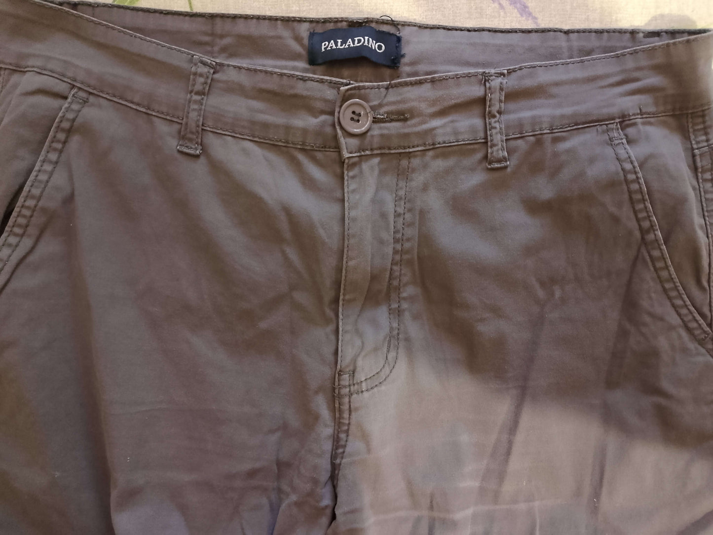 Pantalone Uomo. GRIGIO. ESTATE. Pantalone Elegante casual. Tasca America.   Taglia 52/L