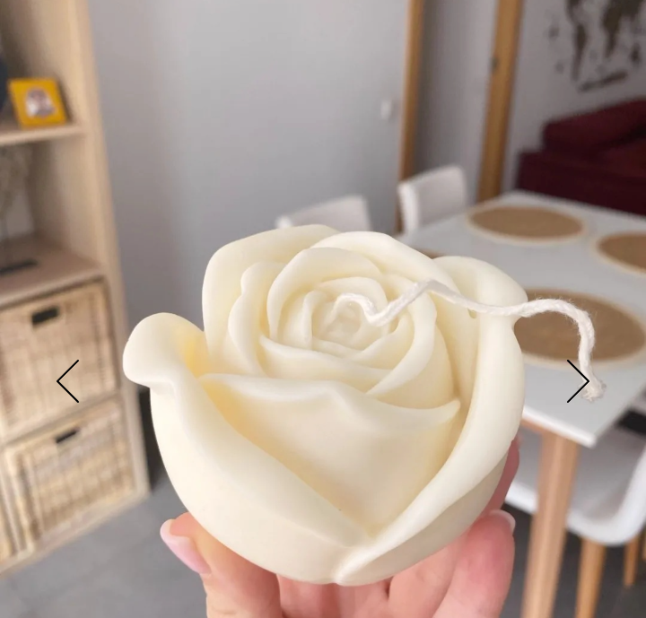 Grande Bocciolo Rosa di 12 cm. Stampo in silicone anche per Candele