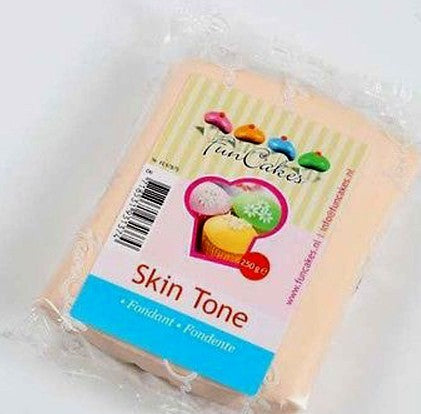 Pelle carne.Pasta di zucchero FunCakes. 250 gr. skin tone. Senza Glutine e Kosher