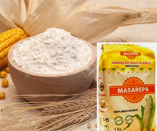 Masarepa. Farina di Mais Bianco. Senza Glutine. 1 Kg