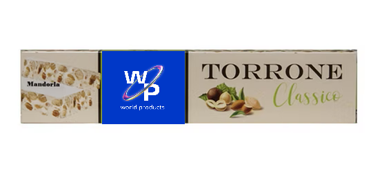 Torrone classico bianco con mandorle