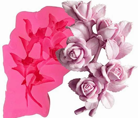 Fantastico Mazzo di Rose di 17 x 10 x 3.5 cm. Stampo in silicone
