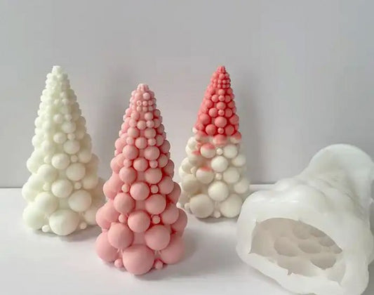 Albero di Natale a Bolle di 9.7 cm. Stampo in silicone anche per Candele