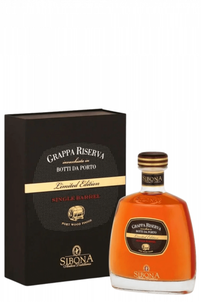 Grappa Riserva Botti Da Porto Single Barrel Sibona 70cl (Astucciato)
