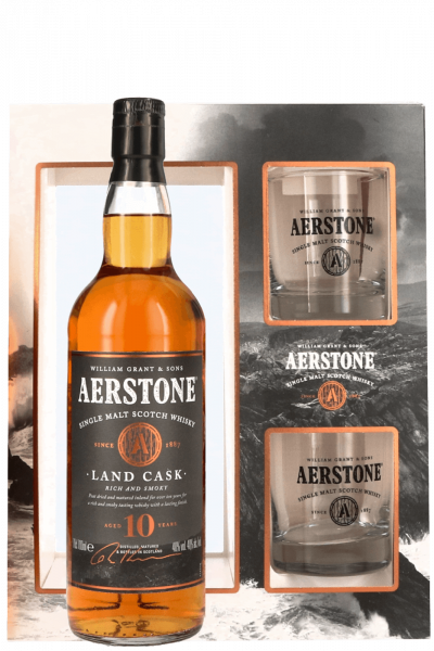 Aerstone 10 Years Old Land Cask 70cl (Confezione Con 2 Bicchieri)