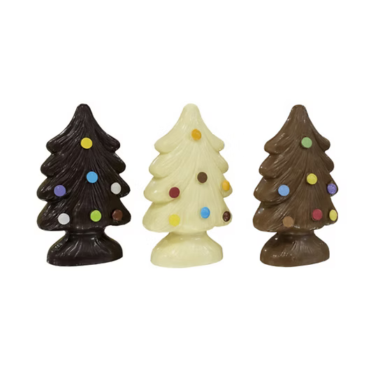 Albero di natale al cioccolato bianco-fondente-latte.  By World Products Shop