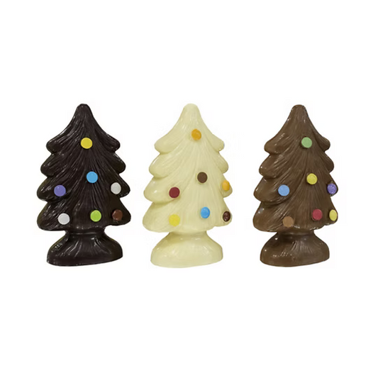 Albero di natale al cioccolato bianco-fondente-latte.  By World Products Shop