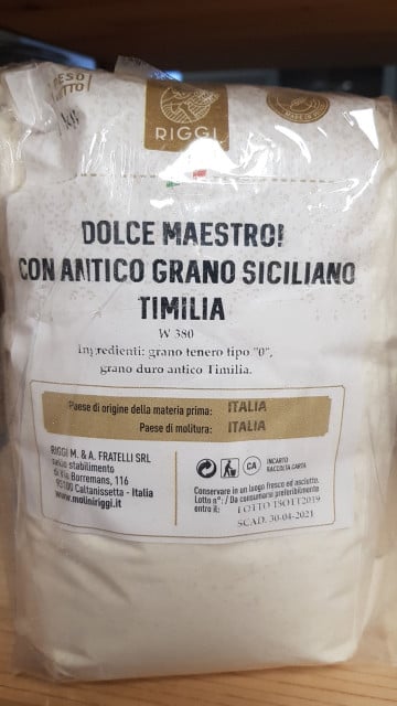 Per Pizza.Dolce Maestro. Farina di antico grano duro siciliano Timilia macinato a pietra naturale La Ferté