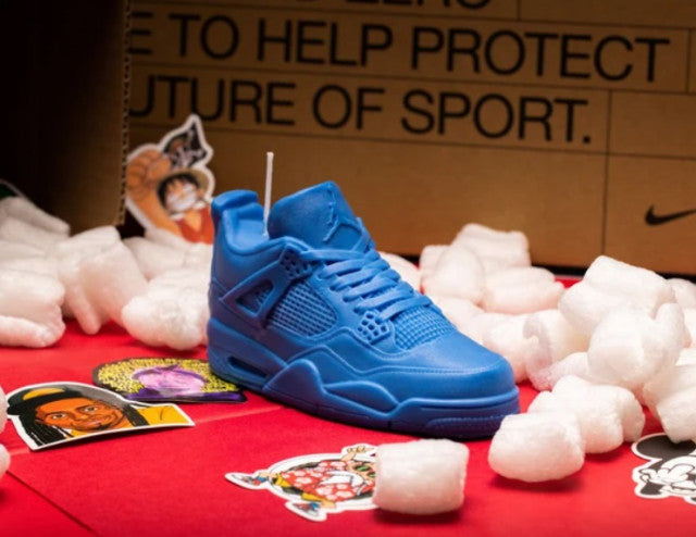Scarpa Nike Air Jordan Retro 4 Sneaker di 13 cm. Stampo in silicone anche per Candele