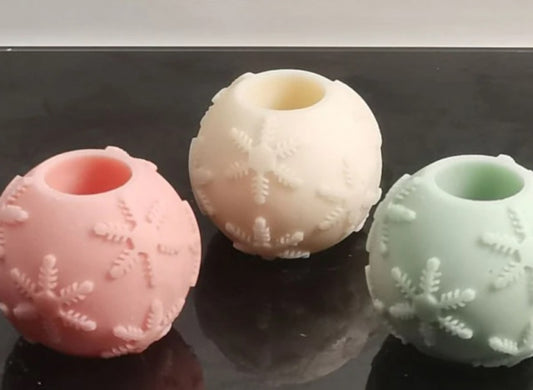 Palla di Natale di 5.3 cm. Stampo anche per Candele