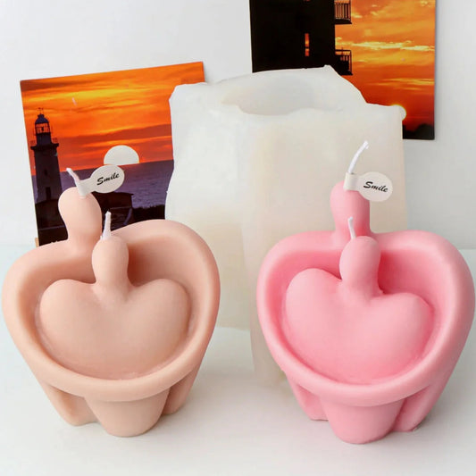Innamorati. Stampo stilizzato in silicone anche per Candele