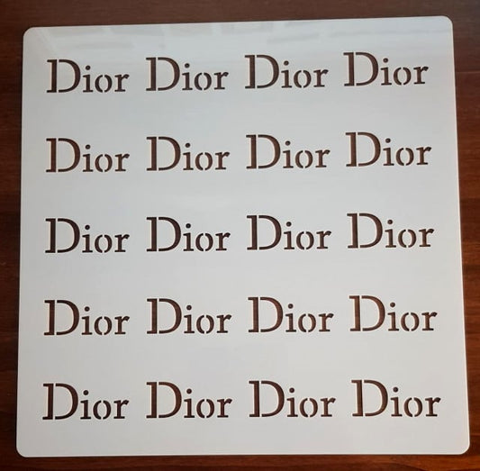 Dior Griffe. Grande Stencil di 28 x 28 cm