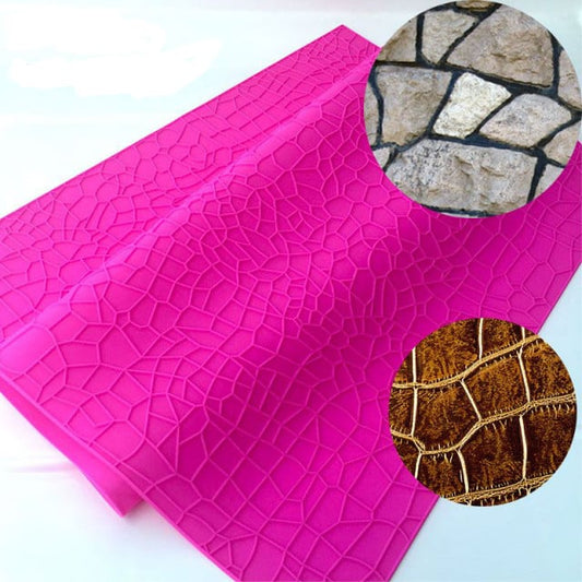 Muro di Pietra. Grandissimo Stampo in silicone. Tappetino 60 x 40 cm