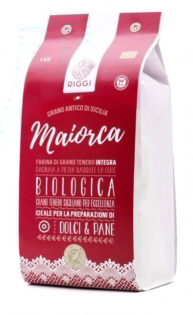 Farina Maiorca Integra macinata a Pietra. Biologica Integrale Siciliana