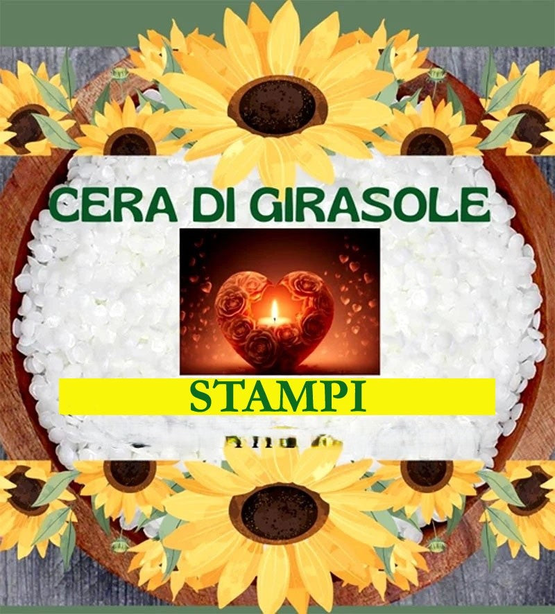 Cera Girasole STAMPI. Extra Bianca per Candele