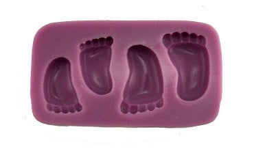 Piedini Neonato in 2 misure. Stampo in silicone