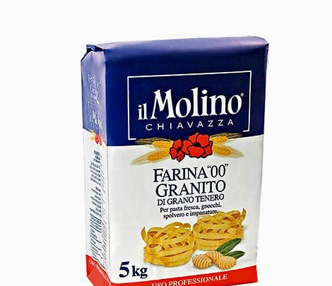 Granito. Farina 00 di grano tenero. Sfarinato Professionale. 1 Kg. Molino Chiavazza