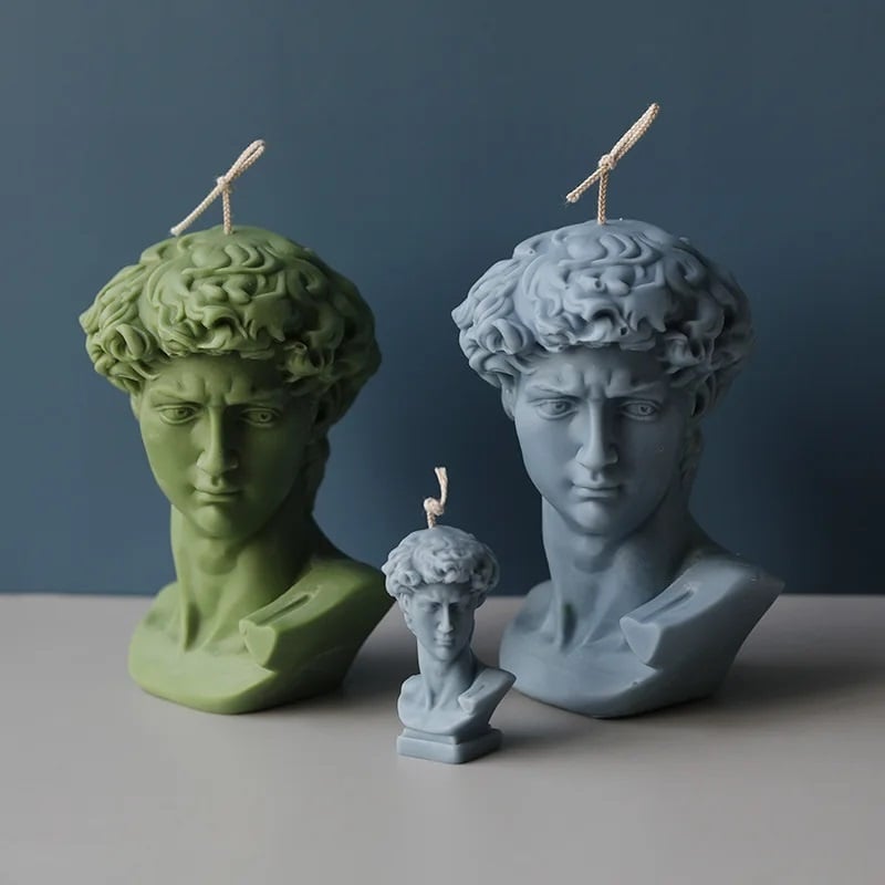 David di Donatello Small e Large. Stampo in silicone anche per Candele e Saponi