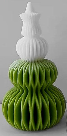 Albero di Natale Geometrico di 13.9 cm. Stampo in silicone anche per Candele