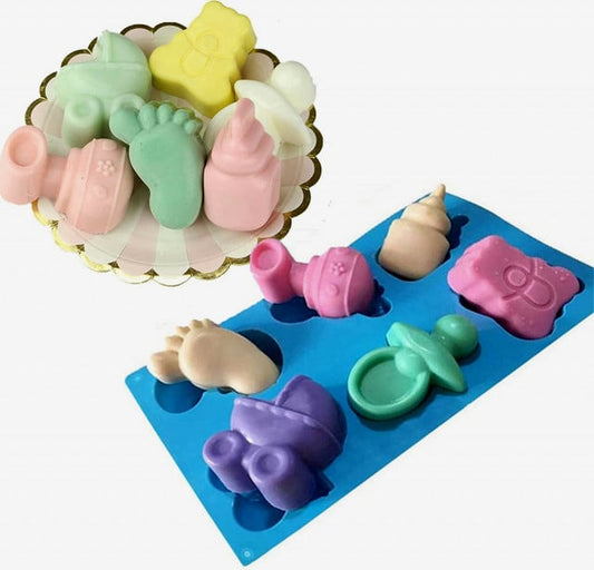 Nascita Baby. Grande Stampo in silicone con tante forme