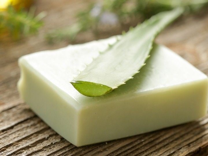 Aloe Vera. Sapone Bianco biologico naturale. Melt and Pour